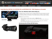 Tablet Screenshot of blackvuedashcam.com